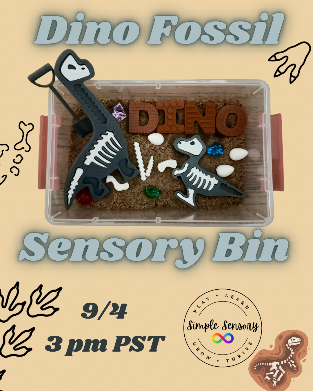 Fossil Diggin Dino Bin