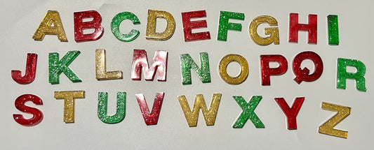 Christmas Resin Alphabet