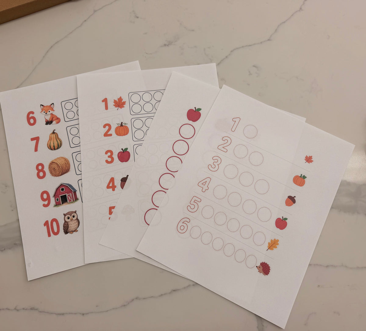 Fall Morning Basket Printables