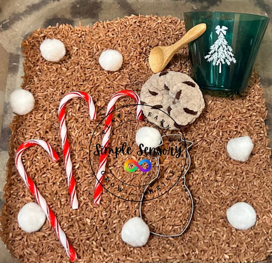 Cookies & Cocoa Sensory Bin