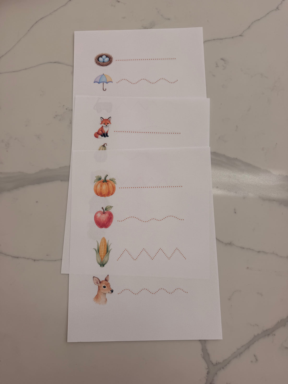 Fall Morning Basket Printables