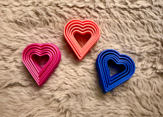 Small Fidget Hearts