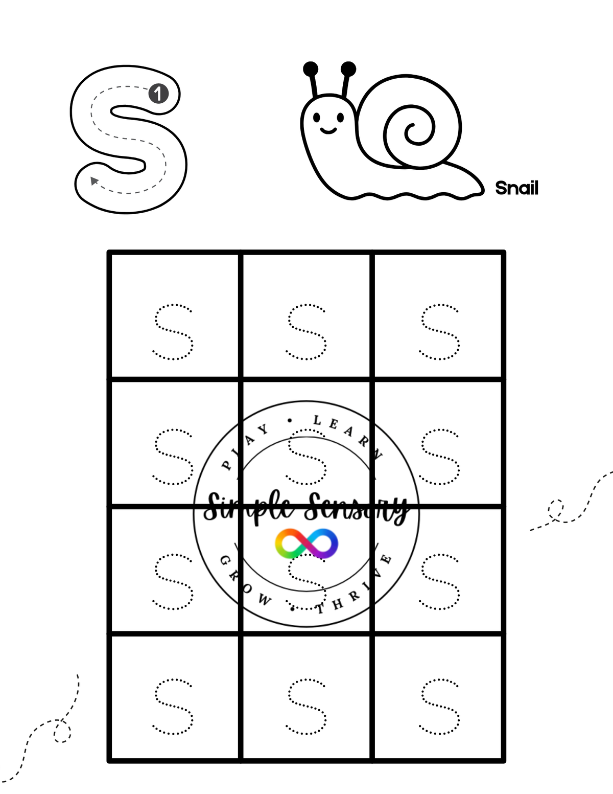 Bug Lowercase Alphabet Tracing Printable